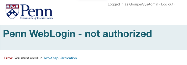 Two step error page